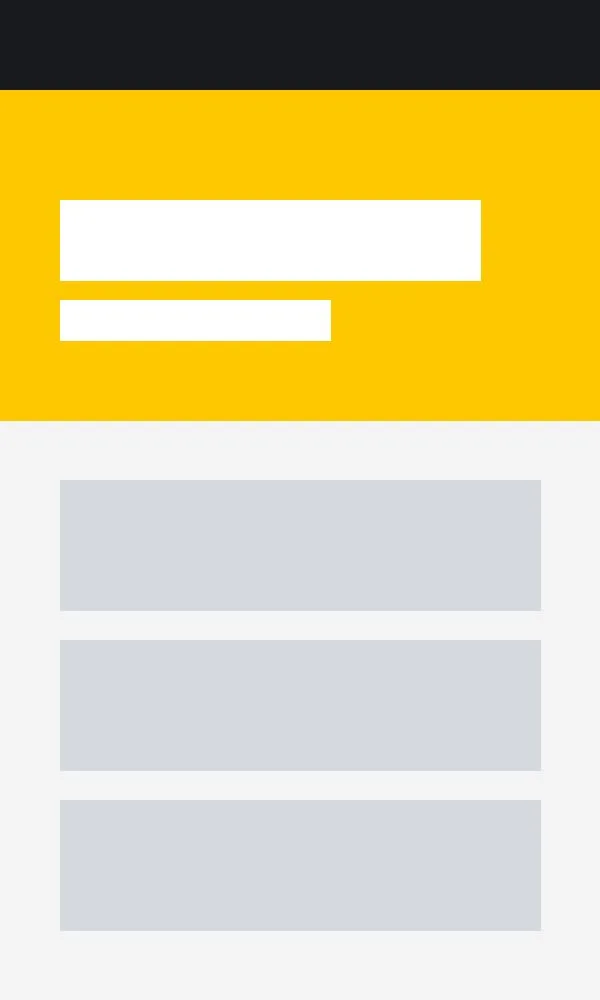Mobile screen mockup for the Ironclad Roofing concept.
