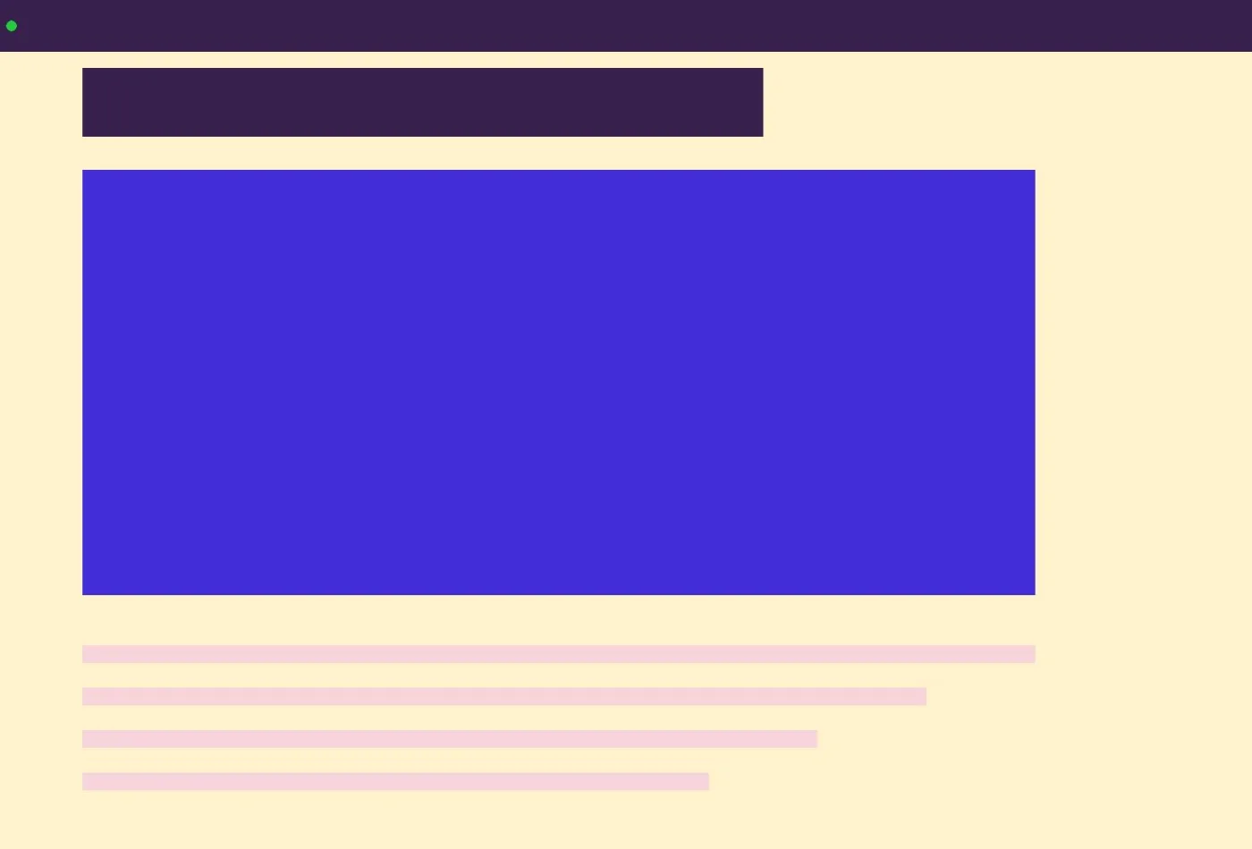 Content page mockup for the Marlowe &amp; Fox concept.